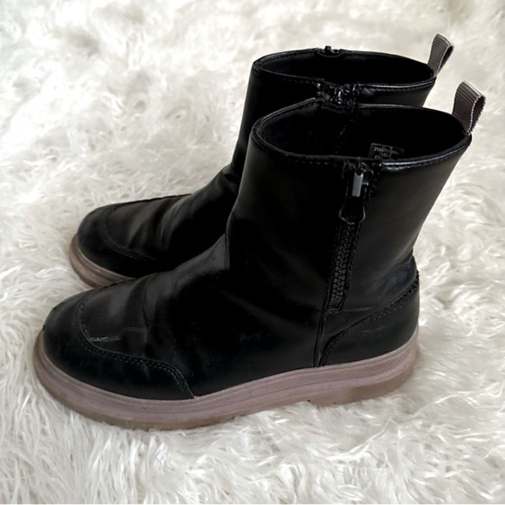 ZARA black chunky chelsea boot